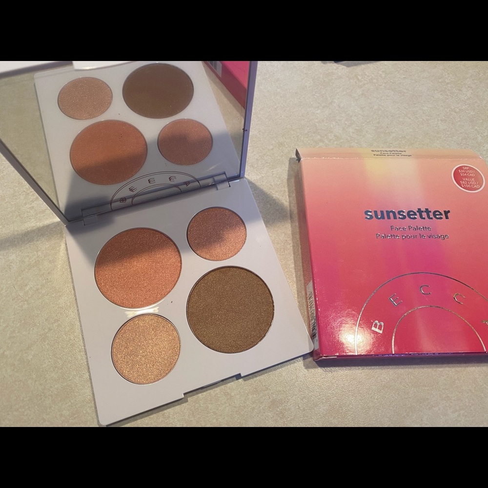 Becca sunsetter face palette